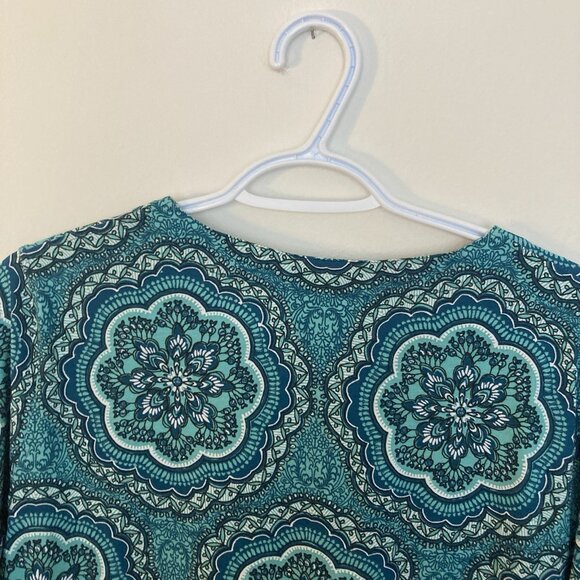 Coolibar Women’s Dress Maxi Paisley Floral Green UPF 50 Size M - Picture 7 of 7